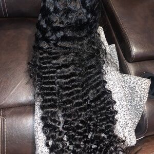 24 inch 13x4 HD Frontal Deep wave human hair wig